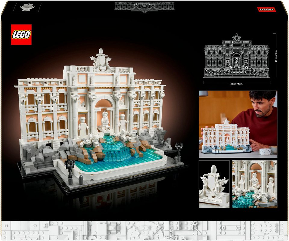 LEGO® Trevi-Brunnen (21062), LEGO® Architecture Konstruktionsspielsteine, (1880 St), Made in Europe