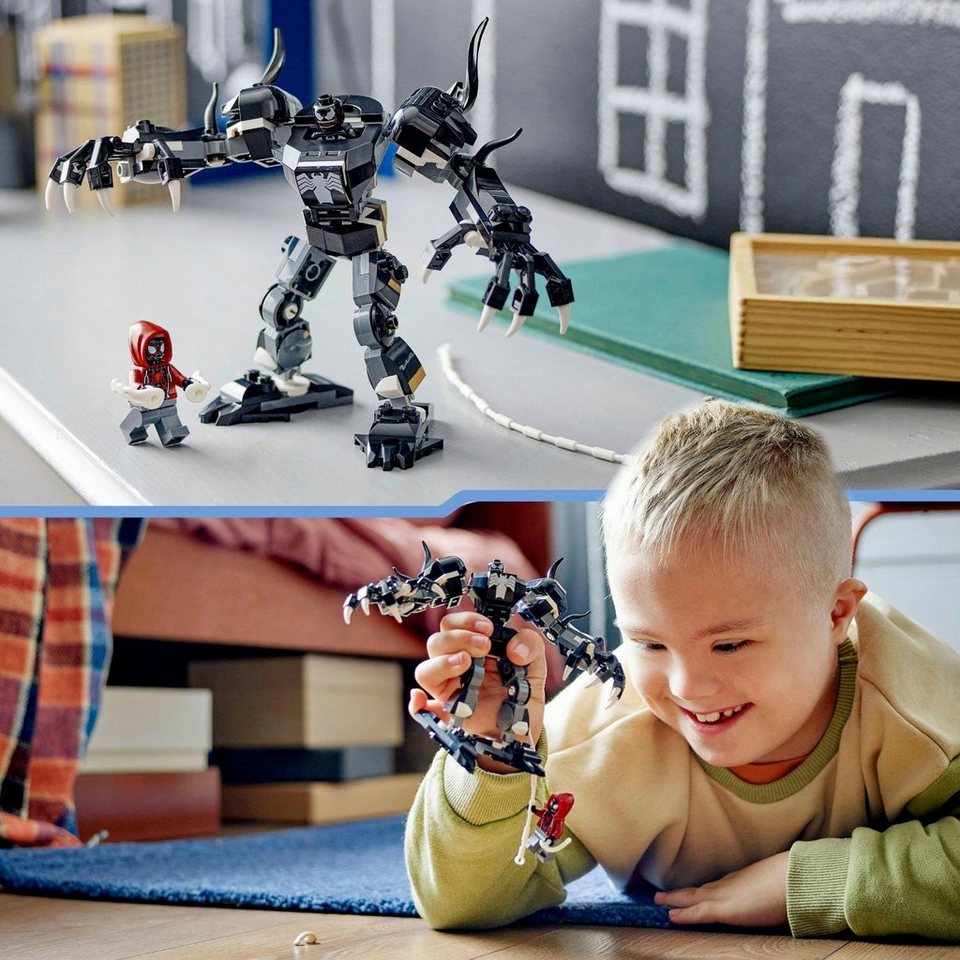 LEGO® Venom Mech vs. Miles Morales (76276), LEGO Super Heroes Konstruktionsspielsteine, (134 St), Made in Europe