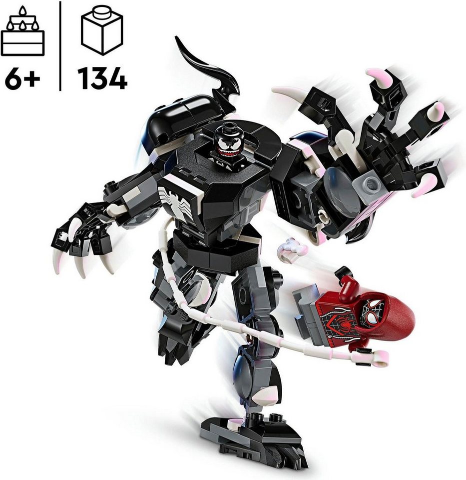 LEGO® Venom Mech vs. Miles Morales (76276), LEGO Super Heroes Konstruktionsspielsteine, (134 St), Made in Europe