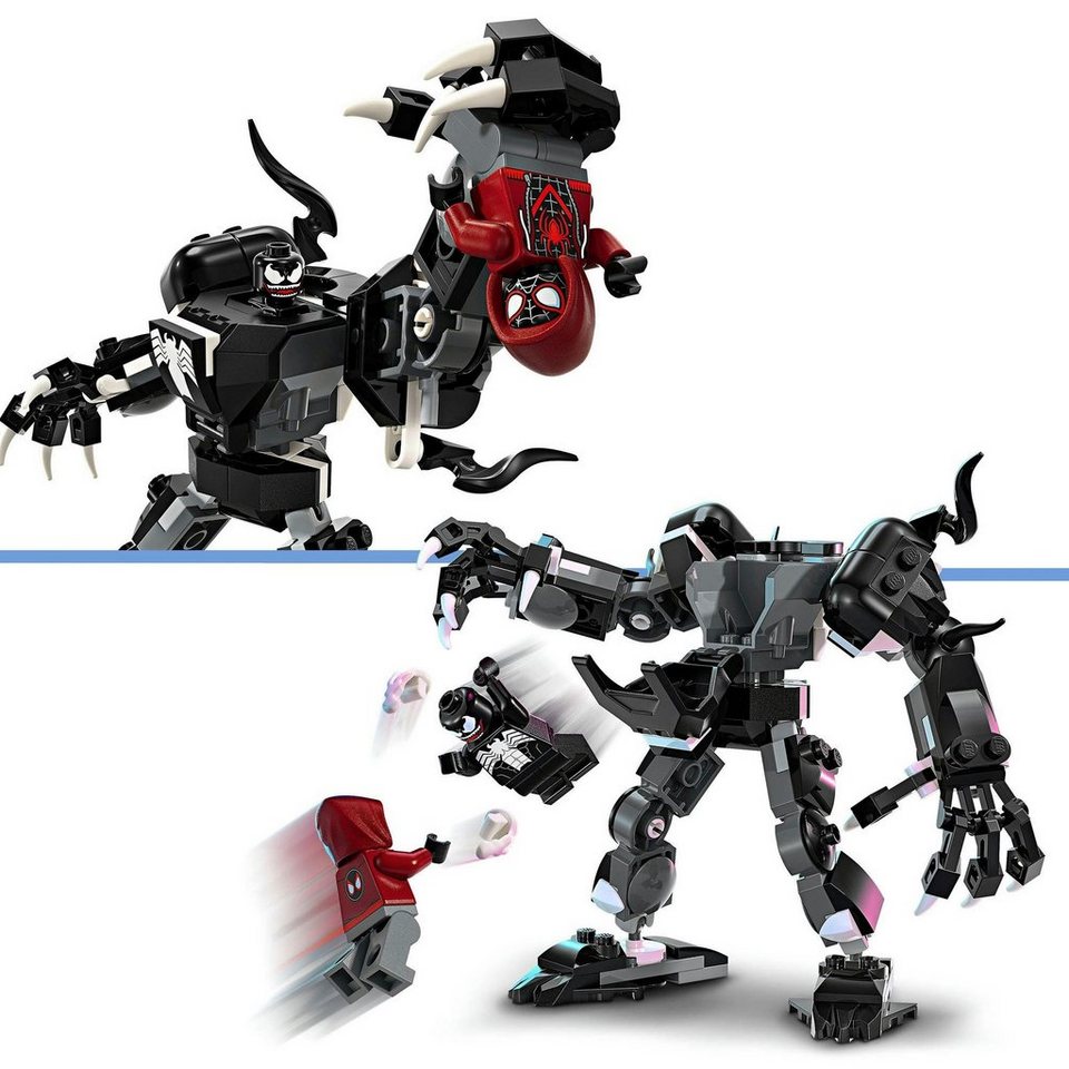 LEGO® Venom Mech vs. Miles Morales (76276), LEGO Super Heroes Konstruktionsspielsteine, (134 St), Made in Europe