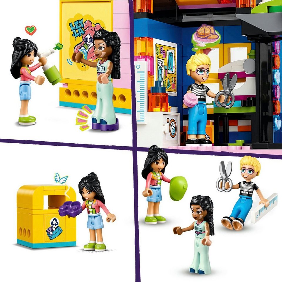 LEGO® Vintage-Modegeschäft (42614), LEGO Friends Konstruktionsspielsteine, (409 St), Made in Europe