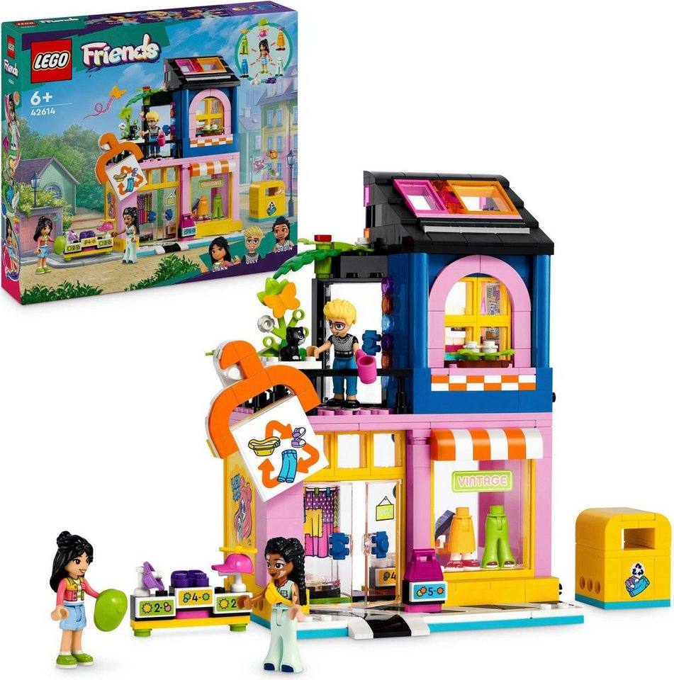 LEGO® Vintage-Modegeschäft (42614), LEGO Friends Konstruktionsspielsteine, (409 St), Made in Europe