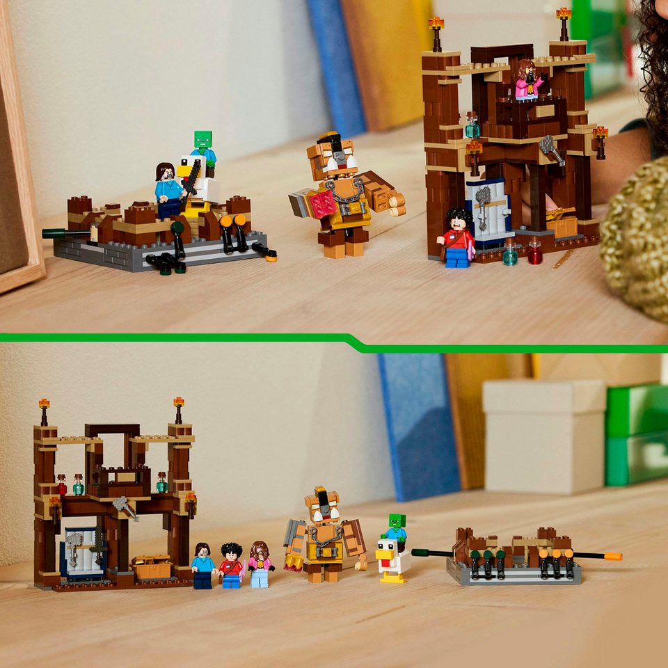 LEGO® Waldanwesen mit Boxring (21272), LEGO® Minecraft Konstruktionsspielsteine, (491 St), Made in Europe
