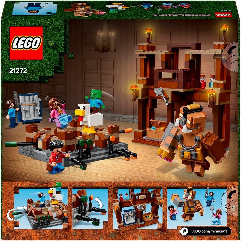 LEGO® Waldanwesen mit Boxring (21272), LEGO® Minecraft Konstruktionsspielsteine, (491 St), Made in Europe