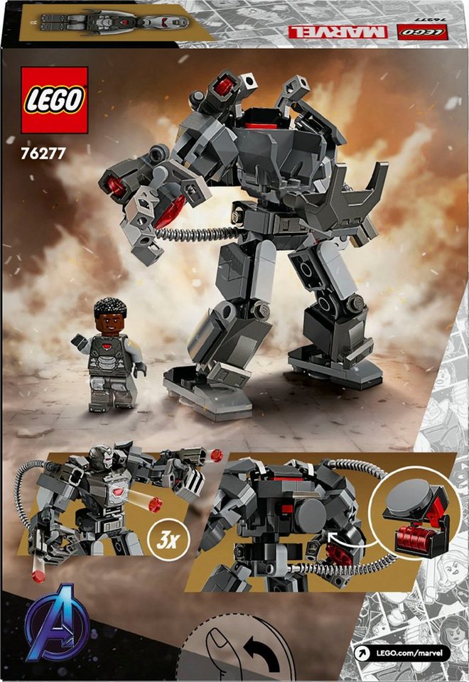 LEGO® War Machine Mech (76277), LEGO Super Heroes Konstruktionsspielsteine, (154 St), Made in Europe