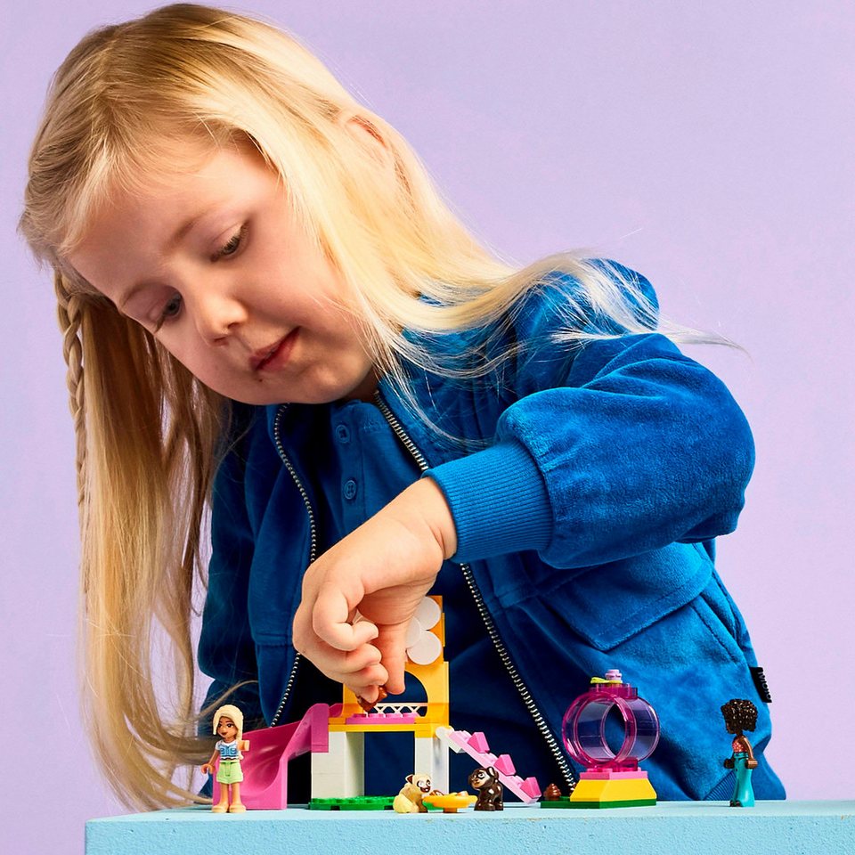 LEGO® Welpenspielplatz (42665), LEGO Friends Konstruktionsspielsteine, (66 St), Made in Europe