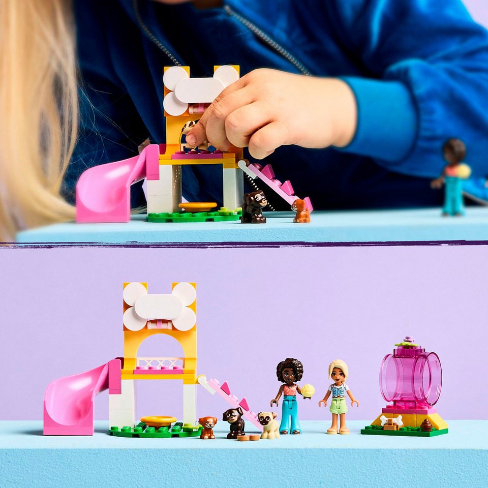 LEGO® Welpenspielplatz (42665), LEGO Friends Konstruktionsspielsteine, (66 St), Made in Europe