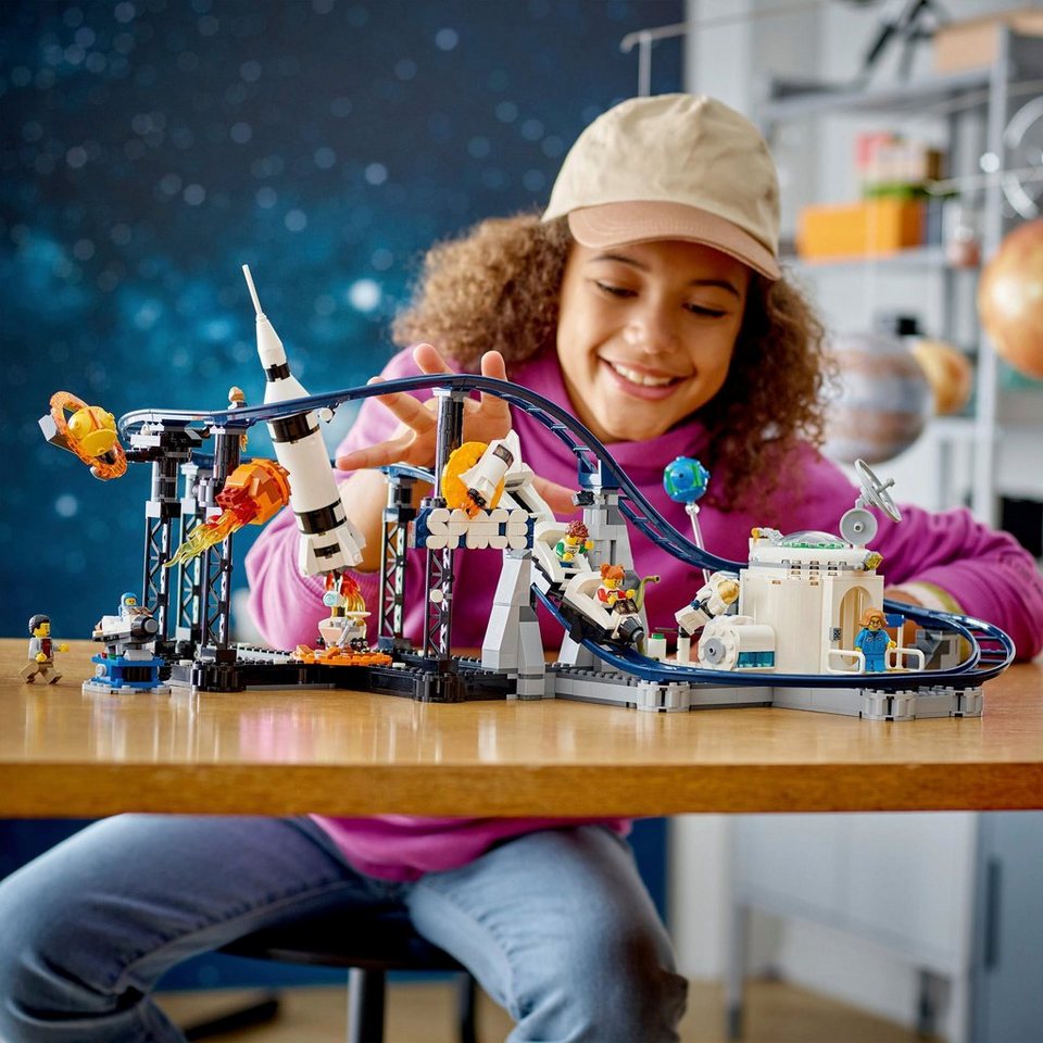 LEGO® Weltraum-Achterbahn (31142), LEGO® Creator 3in1 Konstruktionsspielsteine, (874 St), Made in Europe