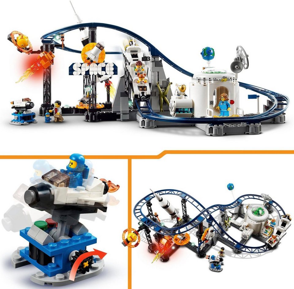 LEGO® Weltraum-Achterbahn (31142), LEGO® Creator 3in1 Konstruktionsspielsteine, (874 St), Made in Europe