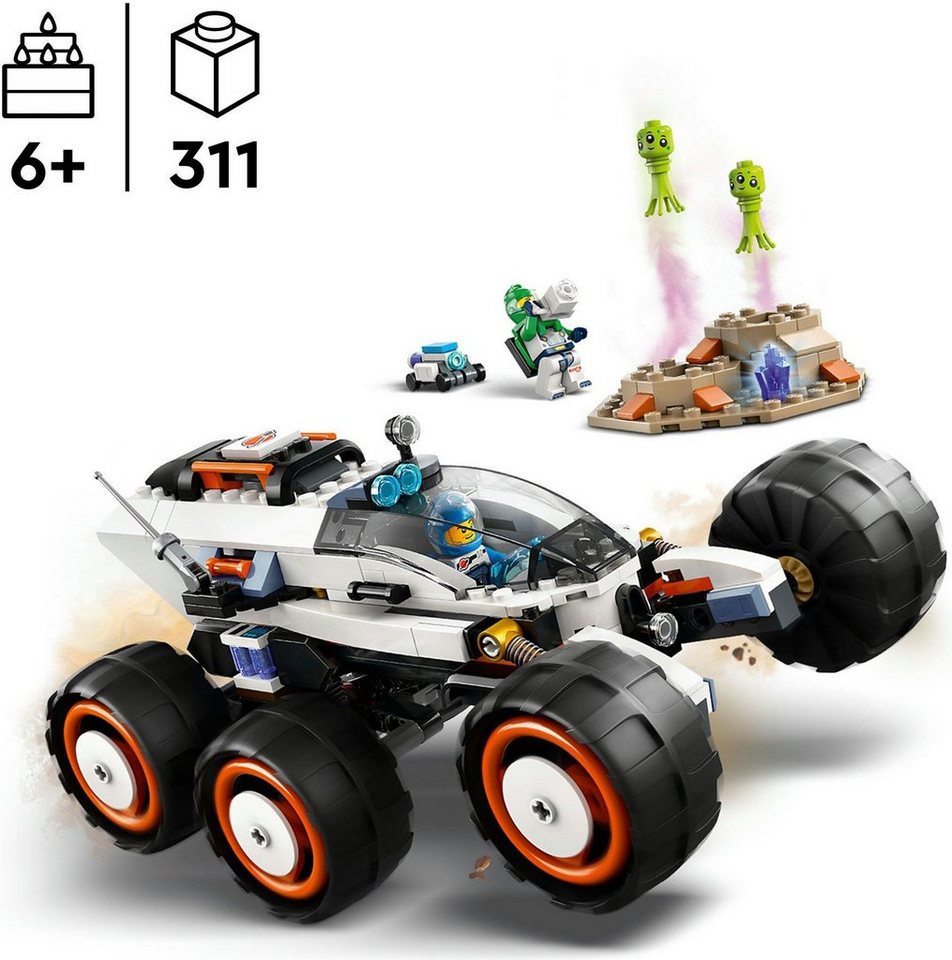 LEGO® Weltraum-Rover mit Außerirdischen (60431), LEGO City Konstruktionsspielsteine, (311 St), Made in Europe