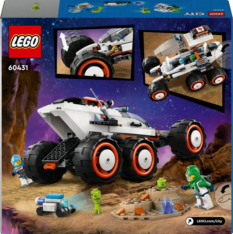 LEGO® Weltraum-Rover mit Außerirdischen (60431), LEGO City Konstruktionsspielsteine, (311 St), Made in Europe