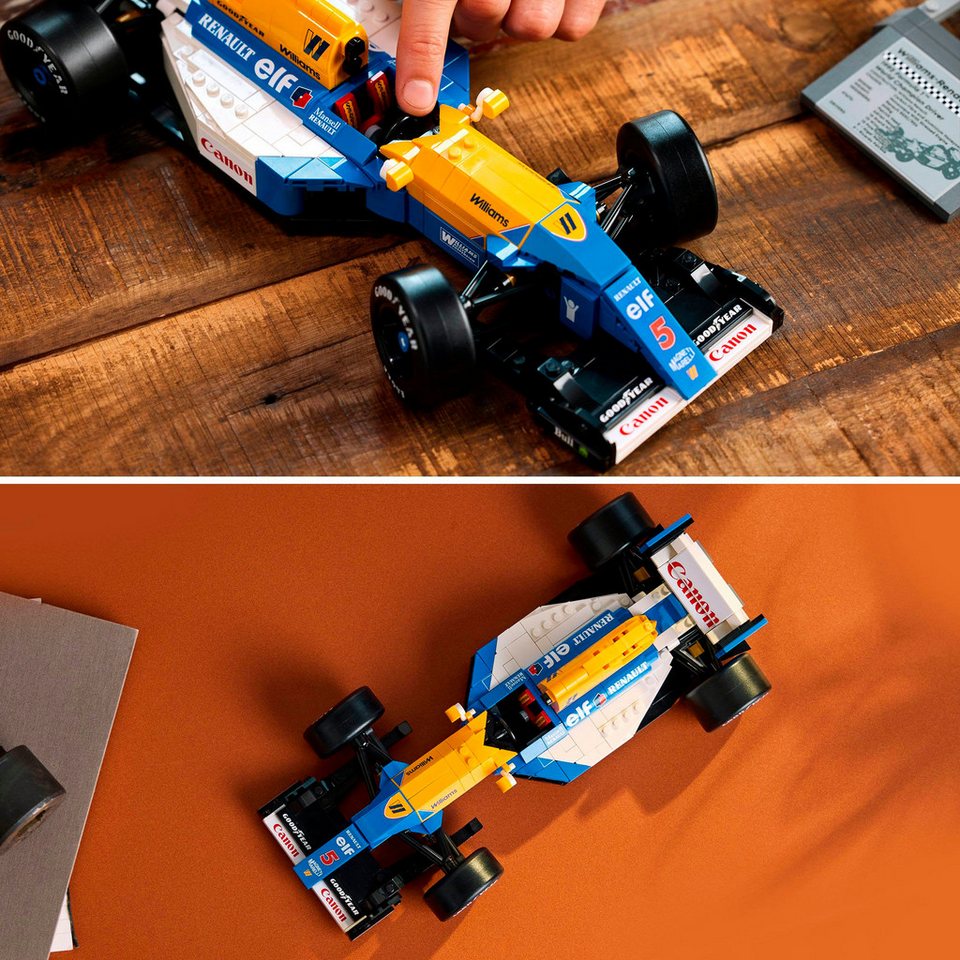 LEGO® Williams Racing FW14B mit Nigel Mansell (10353), LEGO® Icons Konstruktionsspielsteine, (799 St), Made in Europe