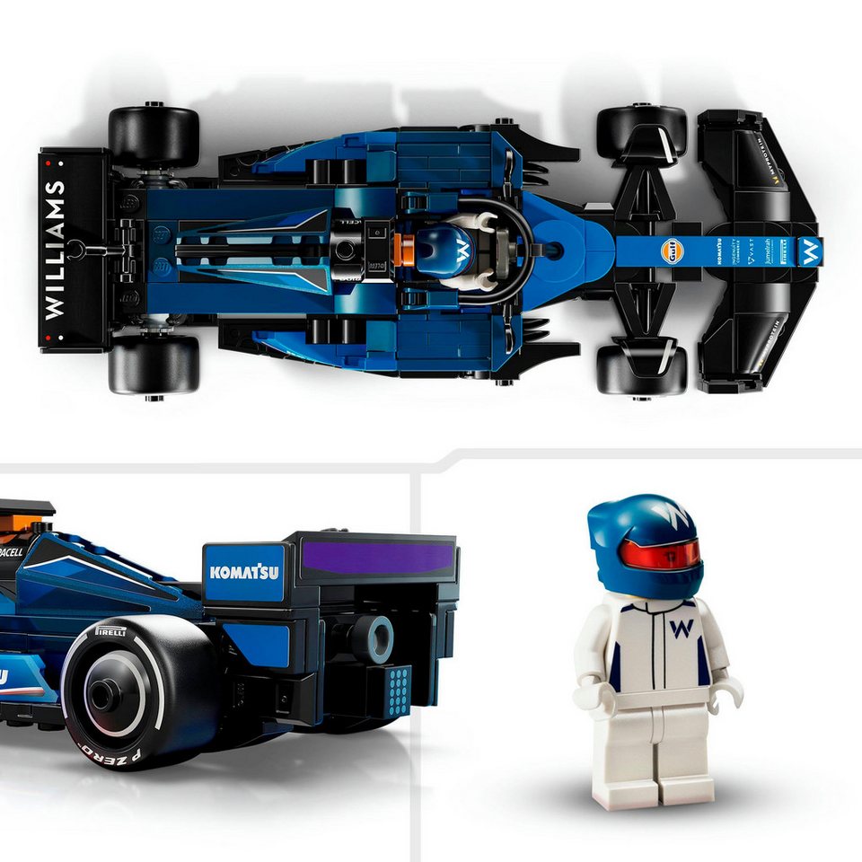 LEGO® Williams Racing FW46 F1® Rennauto (77249), LEGO® Speed Champions Konstruktionsspielsteine, (263 St), Made in Europe