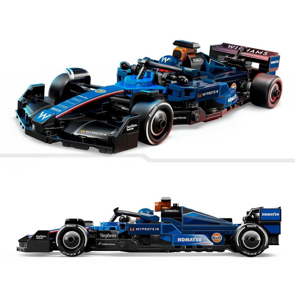 LEGO® Williams Racing FW46 F1® Rennauto (77249), LEGO® Speed Champions Konstruktionsspielsteine, (263 St), Made in Europe