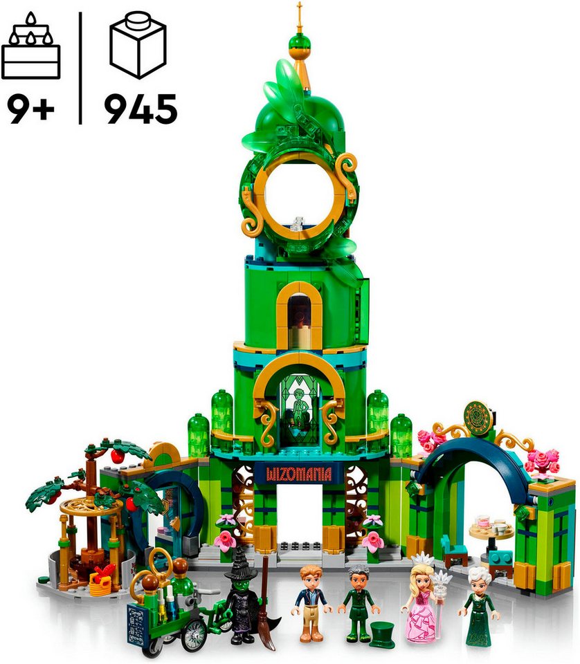 LEGO® Willkommen in Emerald City (75684), LEGO Wicked Konstruktionsspielsteine, (945 St), Made in Europe