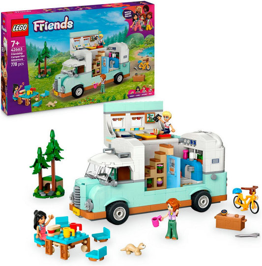 LEGO® Wohnmobil (42663), LEGO Friends Konstruktionsspielsteine, (778 St), Made in Europe