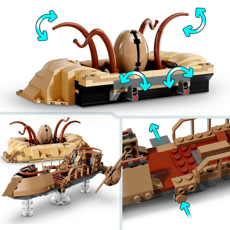 LEGO® Wüsten-Skiff und Sarlacc-Grube (75396), LEGO Star Wars Konstruktionsspielsteine, (558 St), Made in Europe