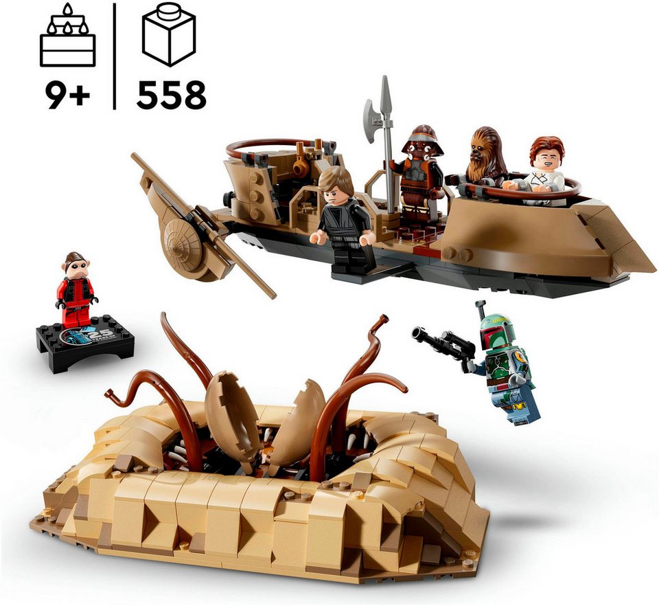 LEGO® Wüsten-Skiff und Sarlacc-Grube (75396), LEGO Star Wars Konstruktionsspielsteine, (558 St), Made in Europe