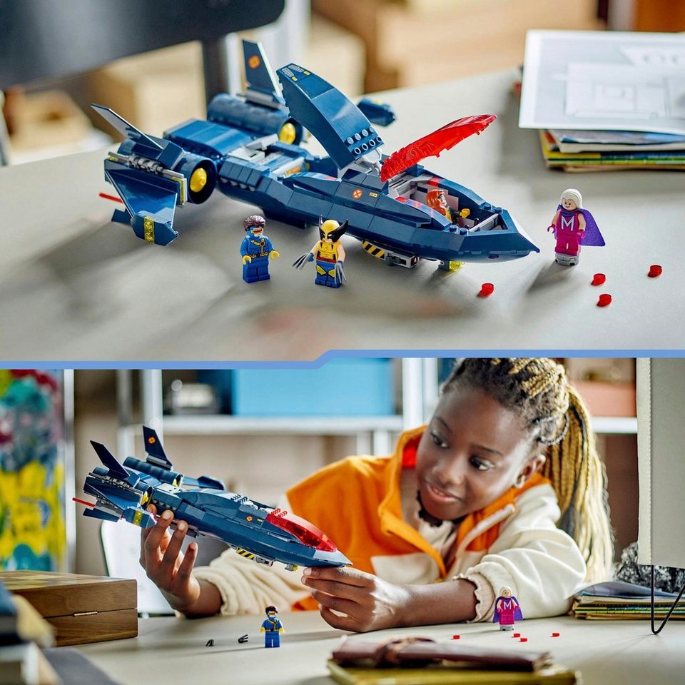 LEGO® X-Jet der X-Men (76281), LEGO Super Heroes Konstruktionsspielsteine, (359 St), Made in Europe