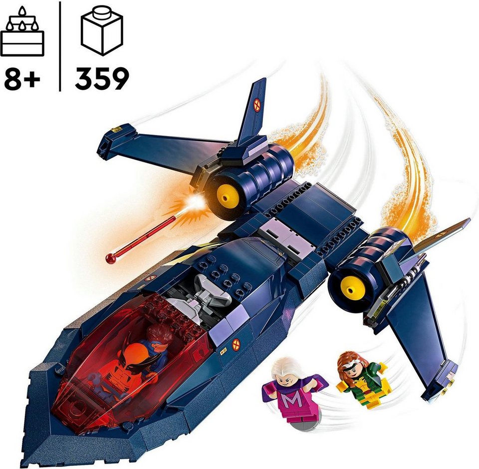 LEGO® X-Jet der X-Men (76281), LEGO Super Heroes Konstruktionsspielsteine, (359 St), Made in Europe