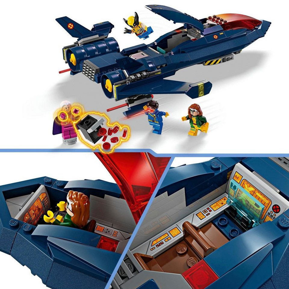 LEGO® X-Jet der X-Men (76281), LEGO Super Heroes Konstruktionsspielsteine, (359 St), Made in Europe