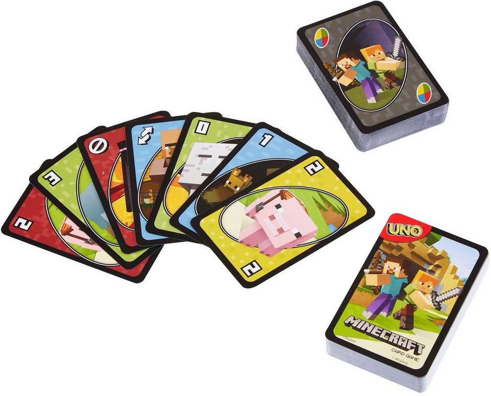 Mattel games Spiel UNO Minecraft, Familienspiel