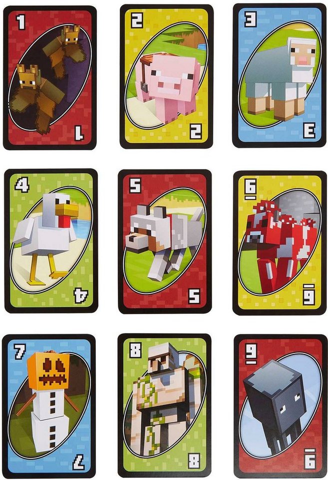 Mattel games Spiel UNO Minecraft, Familienspiel