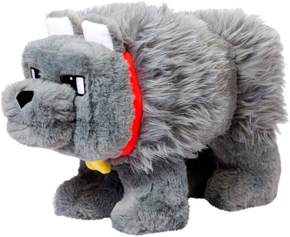 Mattel® Plüschfigur Minecraft, Dennis the Wolf Deluxe, mit Sound