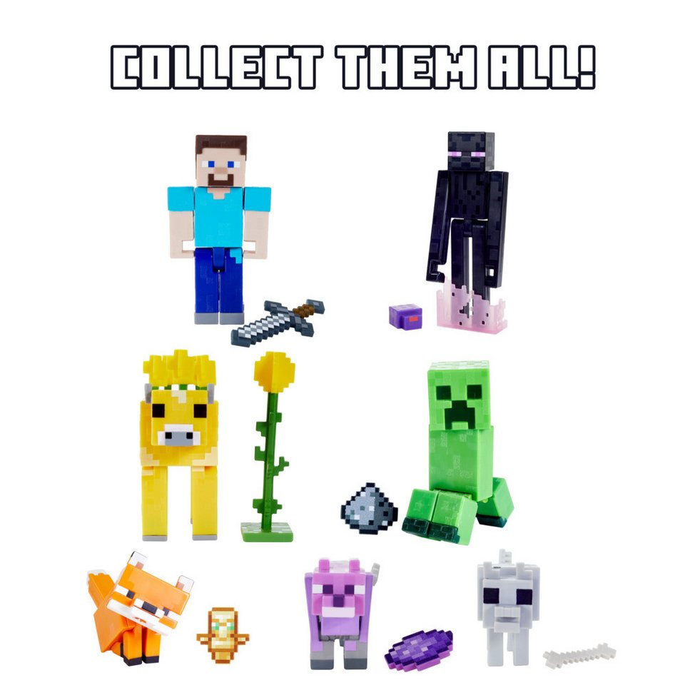 Mattel® Spielfigur Figur MINECRAFTen Craft A Block sortiert