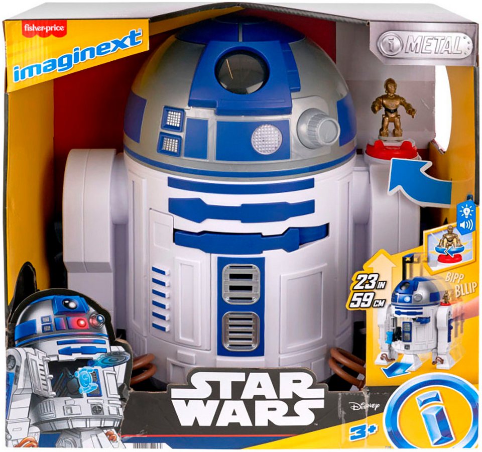 Mattel® Spielfigur Imaginext Star Wars R2D2, mit Licht- und Soundeffekten