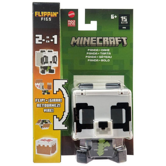 Mattel® Spielfigur Mattel HTL48 - Minecraft - 2 in 1 Spielfigur: Panda & Kuchen