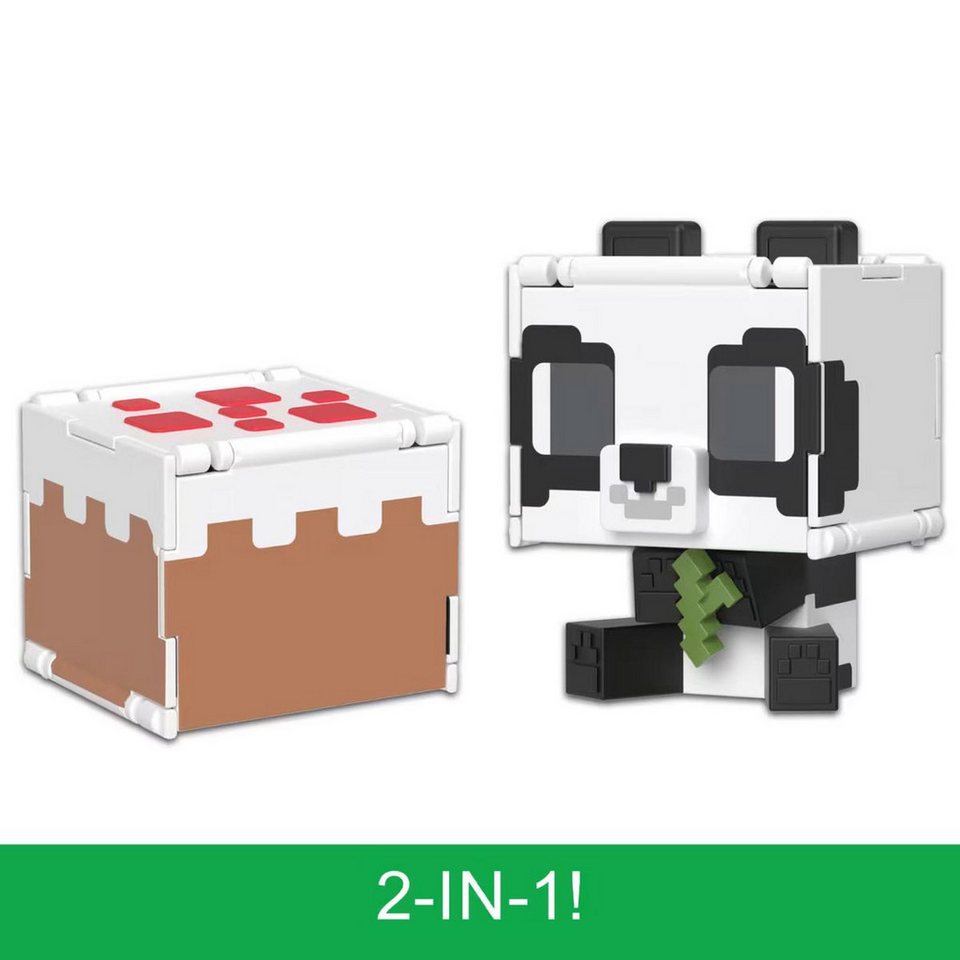 Mattel® Spielfigur Mattel HTL48 - Minecraft - 2 in 1 Spielfigur: Panda & Kuchen