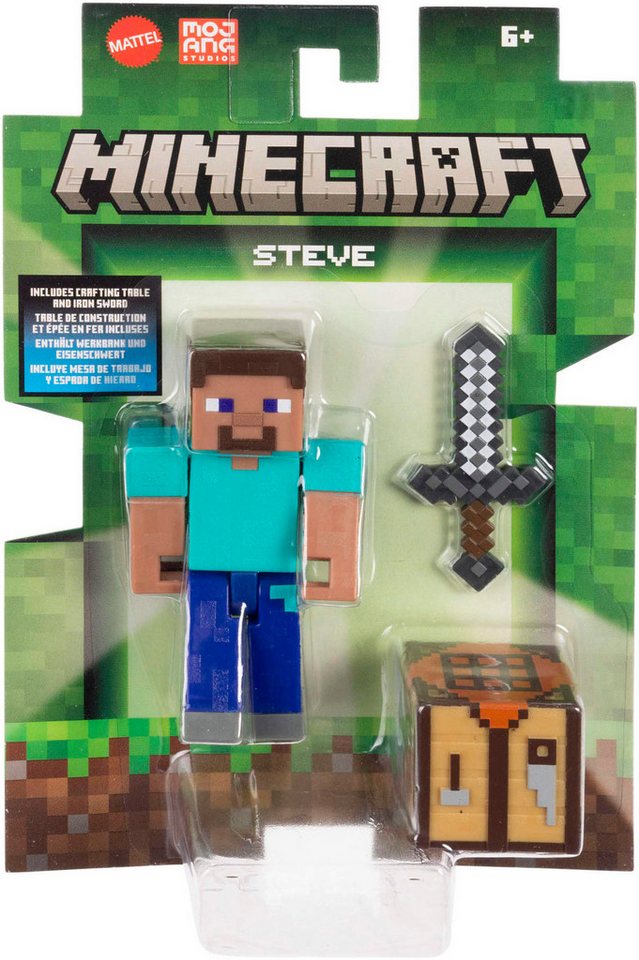 Mattel® Spielfigur Minecraft Core Figur Steve