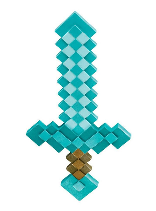Metamorph Kostüm Minecraft Schwert, Die ikonische Pixel-Waffe aus dem beliebten 3D-Game