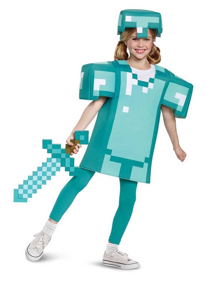 Metamorph Kostüm Minecraft Schwert, Die ikonische Pixel-Waffe aus dem beliebten 3D-Game