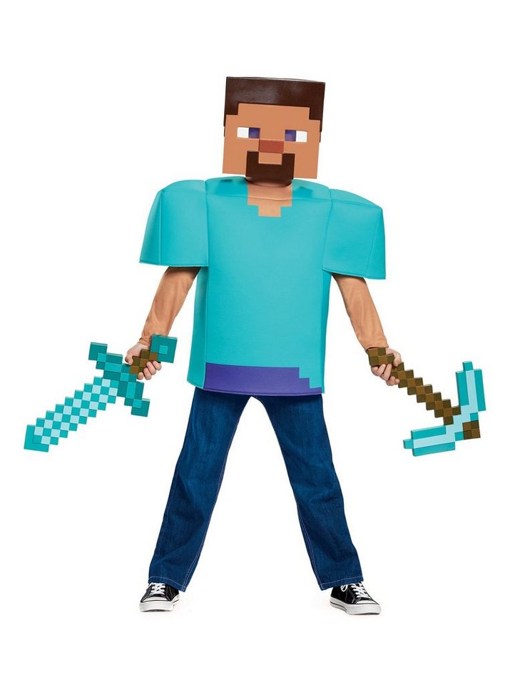 Metamorph Kostüm Minecraft Schwert, Die ikonische Pixel-Waffe aus dem beliebten 3D-Game