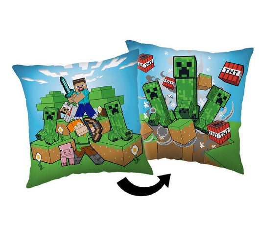 Minecraft Dekokissen Kopfkissen (1 Stück) Premium Dekokissen mit beidseitigem Digitaldruck