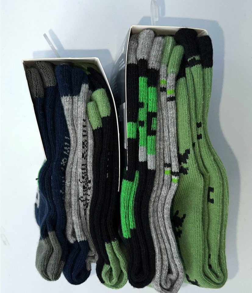 Minecraft Feinsocken MINECRAFT Socken Jungen und Mädchen Kindersocken 3 Paar