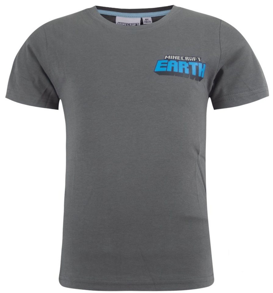 Minecraft Print-Shirt 2x Minecraft Kinder T-Shirts JUngen + Mädchen Gr.128 - 6 7 8 9 Jahre
