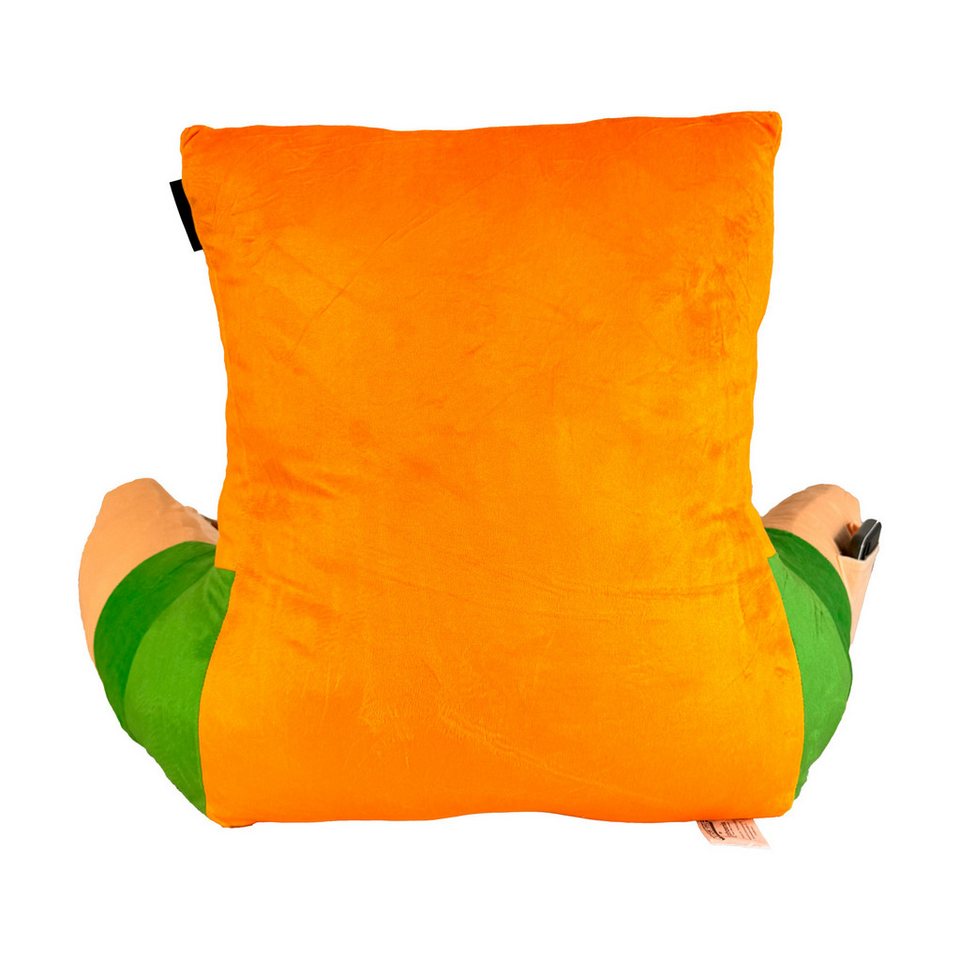 Minecraft Sitzkissen - praktisches Lesekissen mit Rückenlehne - in 3 versch. Designs, Relaxkissen aus weichem Samt mit Rückenlehne - Perfekt zum Entspannen