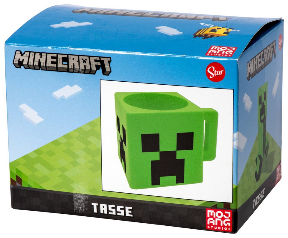 Minecraft Tasse Cube Tasse - Minecraft - Creeper (NEU & OVP)
