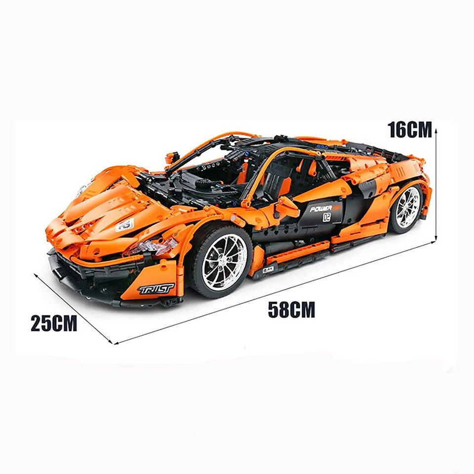 Mould King 13090S Sportwagen Modell 1:8 MOC Klemmbausteine 3228 Teile Konstruktionsspielsteine, (Set)