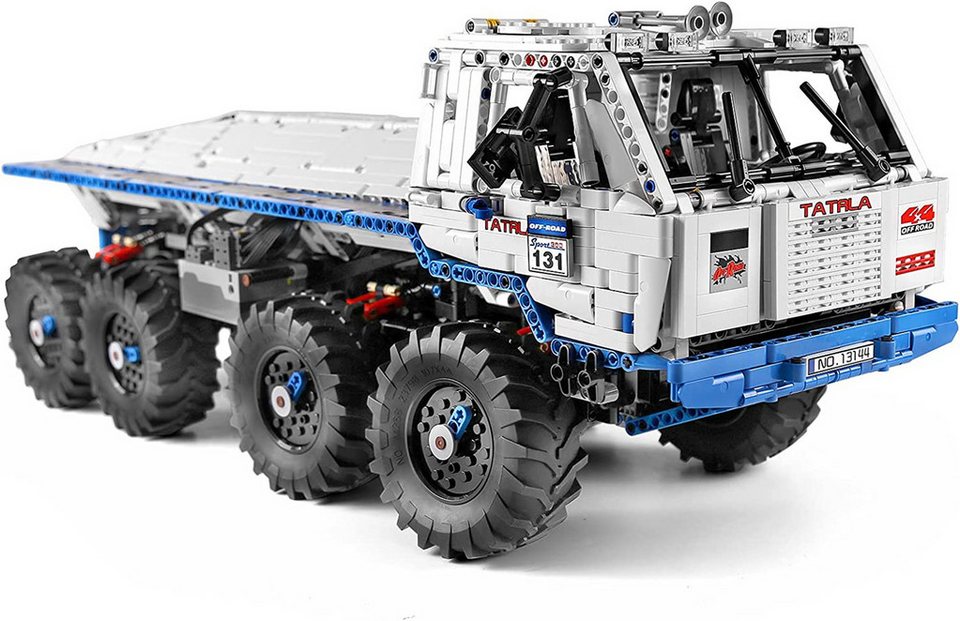 Mould King 13144 Ferngesteuerter Tow Offroad Truck MOC Klemmbausteine 3647 Teile Konstruktionsspielsteine, (Set, 3647 St)