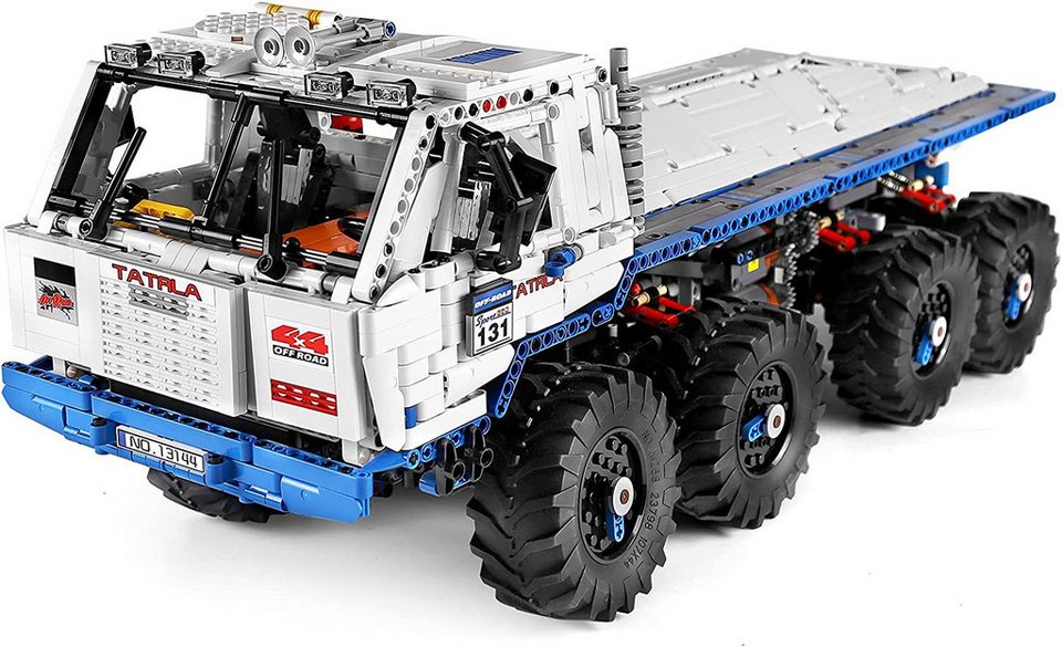 Mould King 13144 Ferngesteuerter Tow Offroad Truck MOC Klemmbausteine 3647 Teile Konstruktionsspielsteine, (Set, 3647 St)