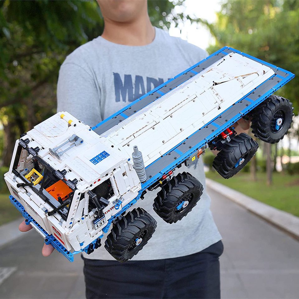 Mould King 13144 Ferngesteuerter Tow Offroad Truck MOC Klemmbausteine 3647 Teile Konstruktionsspielsteine, (Set, 3647 St)