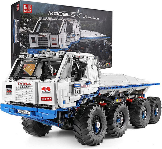 Mould King 13144 Ferngesteuerter Tow Offroad Truck MOC Klemmbausteine 3647 Teile Konstruktionsspielsteine, (Set, 3647 St)