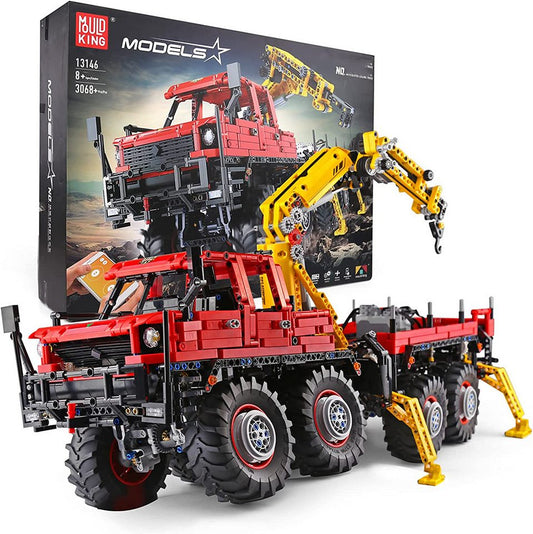 Mould King 13146 Ferngesteuerter Gelaendewagen Lkw Moc 3068 Teile Konstruktionsspielsteine, (Set, 3068 St)