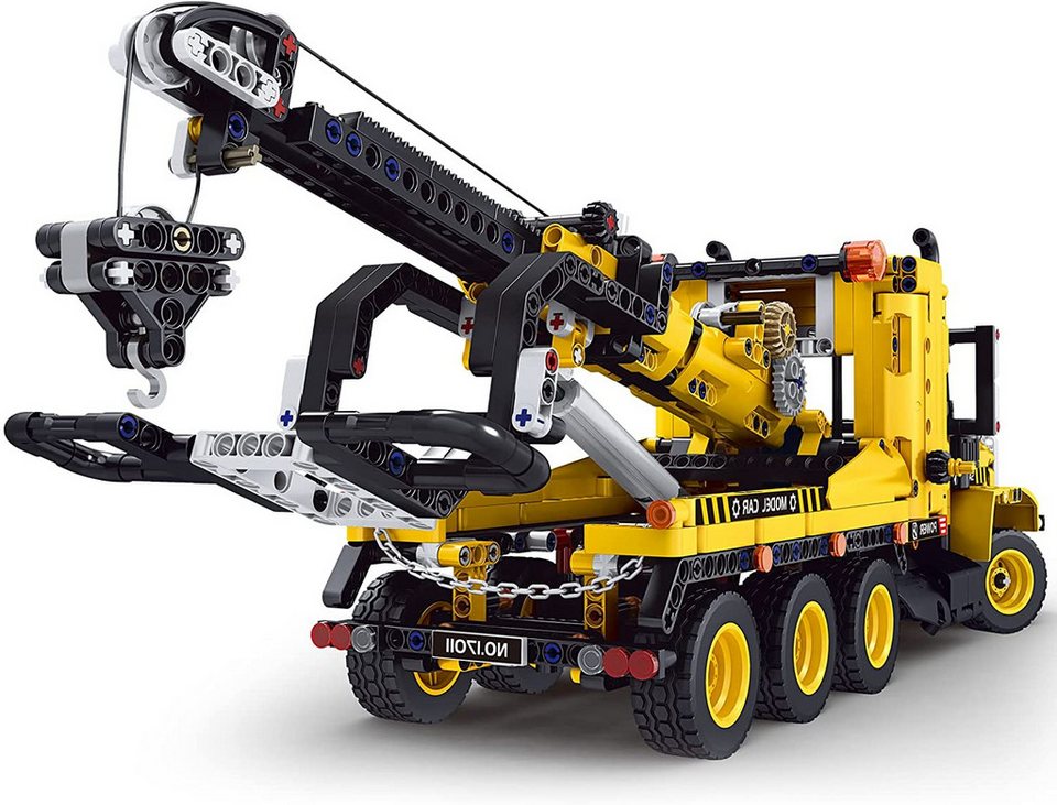 Mould King 17011 Abschleppfahrzeug Moc Klemmbausteine 1250 Teile Konstruktionsspielsteine, (Set, 1250 St)