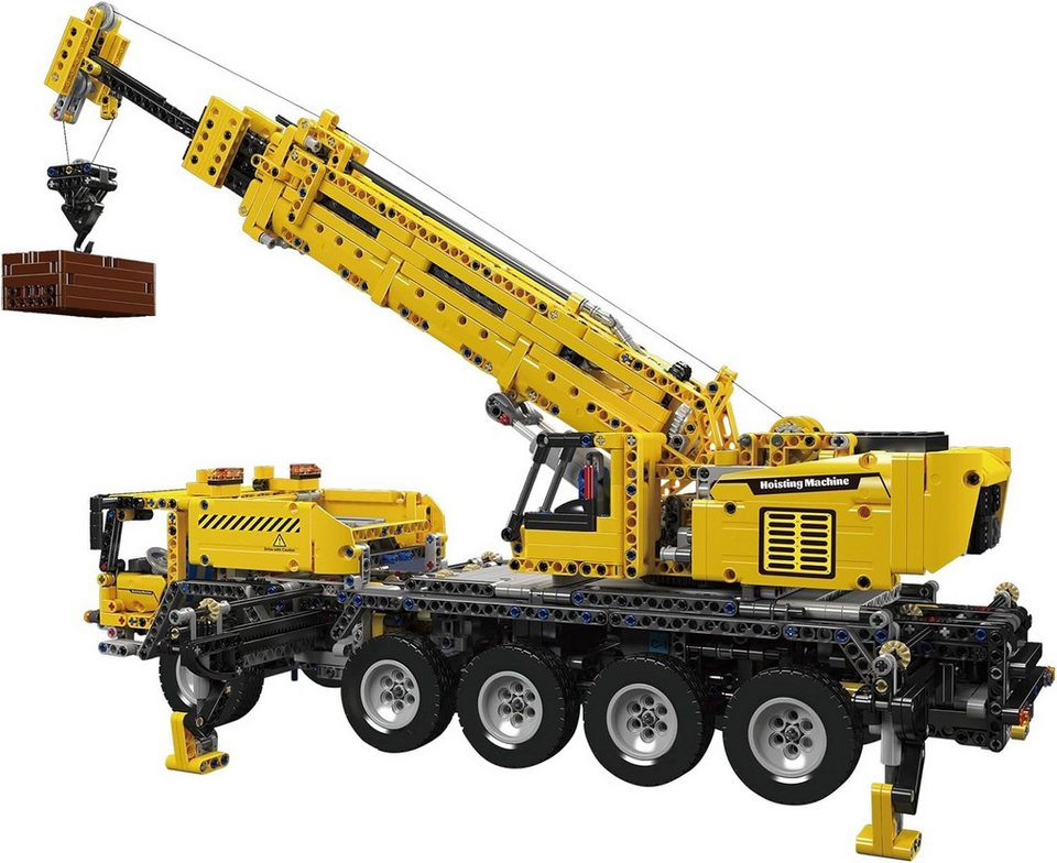 Mould King 17047 Ferngesteuerter Lkw Kran Moc Klemmbausteine 2688 Teile Konstruktionsspielsteine, (Set, 2688 St)