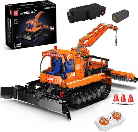 Mould King 17051 Ferngesteuerter Schneepflug MOC Klemmbausteine 1241 Teile Konstruktionsspielsteine, (Set, 1241 St)